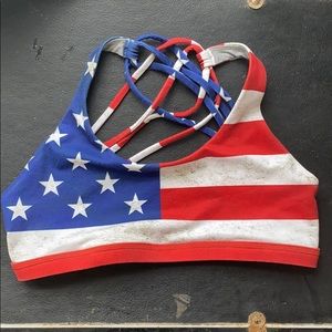 Born Primitive American Flag Sports Bra